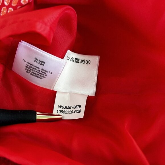 Black Label By Evan Picone Fit & Flare Midi Dress 14 Multicolor Sleeveless Zip - Picture 10 of 10